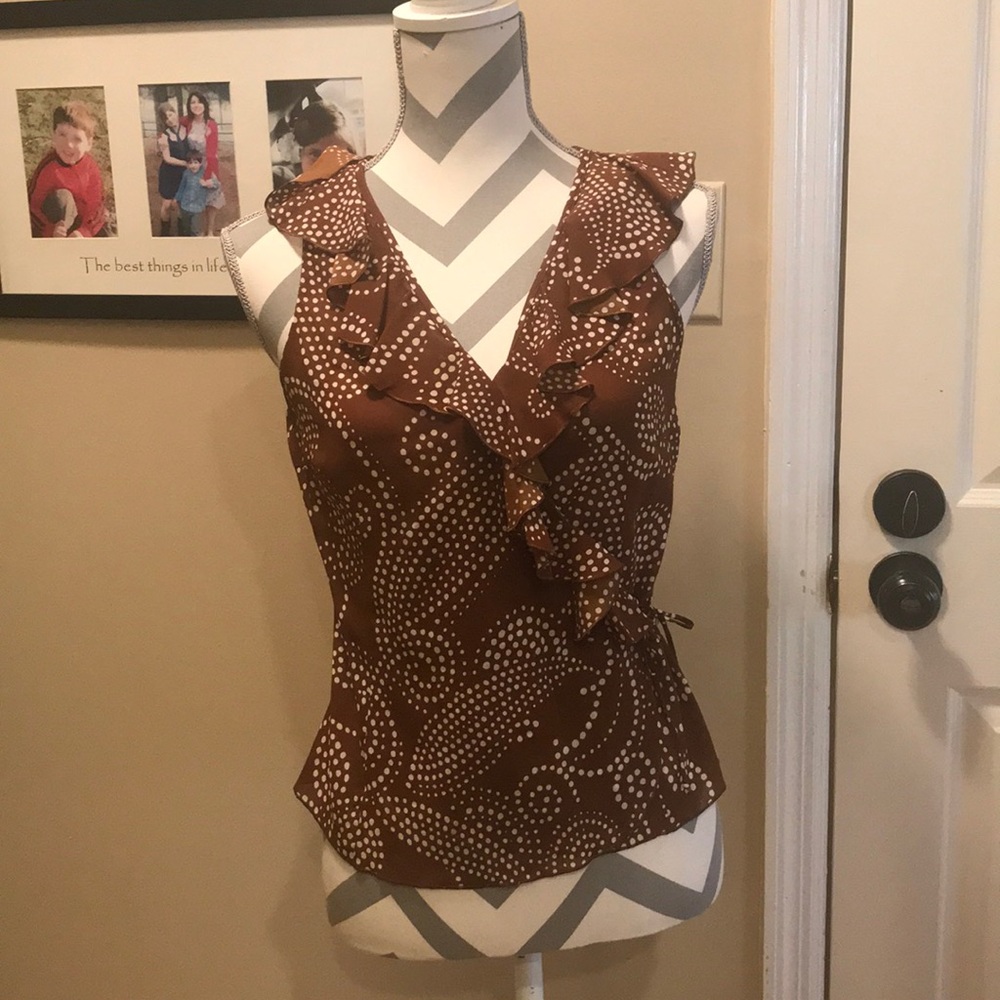 Trina Turk wrap blouse - Picture 1 of 7